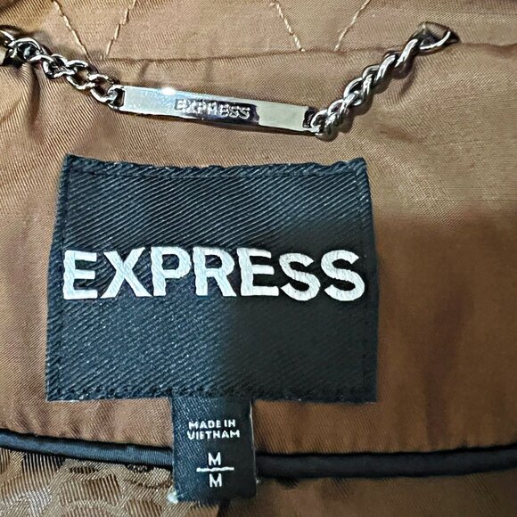 Express Trench Double Breasted Peacoat Long Sleeve Mid-Length Windbreaker Jacket - Picture 11 of 11